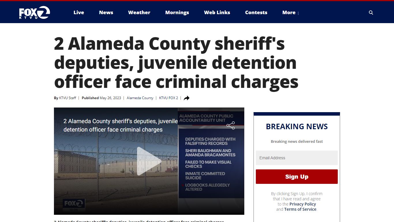 2 Alameda County sheriff's deputies, juvenile detention officer face ...